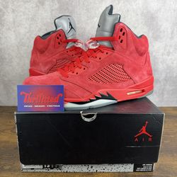 Air Jordan 5 Retro Red Suede Size 13 136027-602 Men’s Basketball Sneakers OG Rare