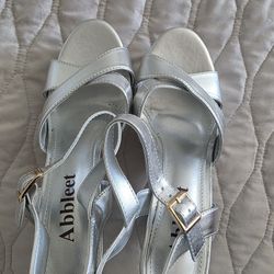 Silver Platform Heels