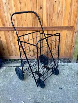 Large Foldable Lightweight Shopping Cart - 41” x 20”