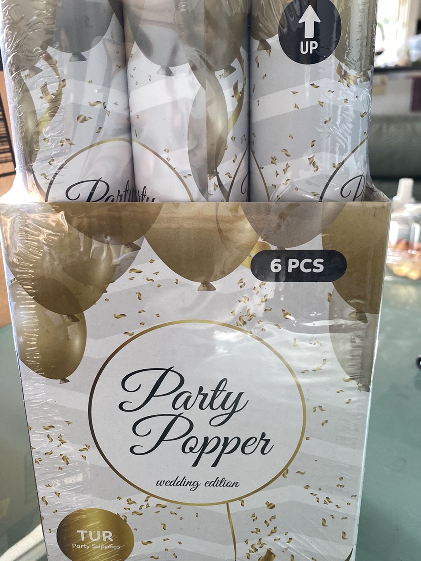 Party Confetti Popper Pack Of 6