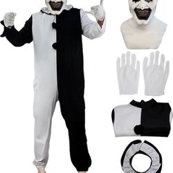 Art the clown costume Cosplay Halloween Bodysuit The Killer Clown Cosplay Costume Full Set