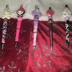 Character Pens Silicon Beads Gift Idea