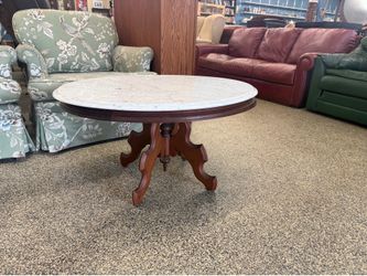 Marble top coffee table