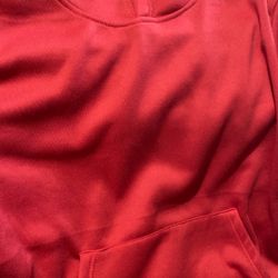 plain red hoodie