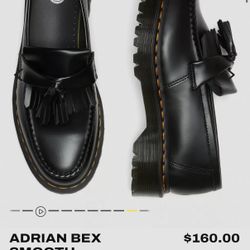 Adrian Bex Smooth Leather Tassel Loafers 