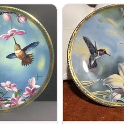 Picard China Hummingbird Vintage Plates 
