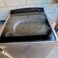 Whirlpool Large Capacity 4.8cu Ft Top Load Washer With Impeller Chrome Shadow 