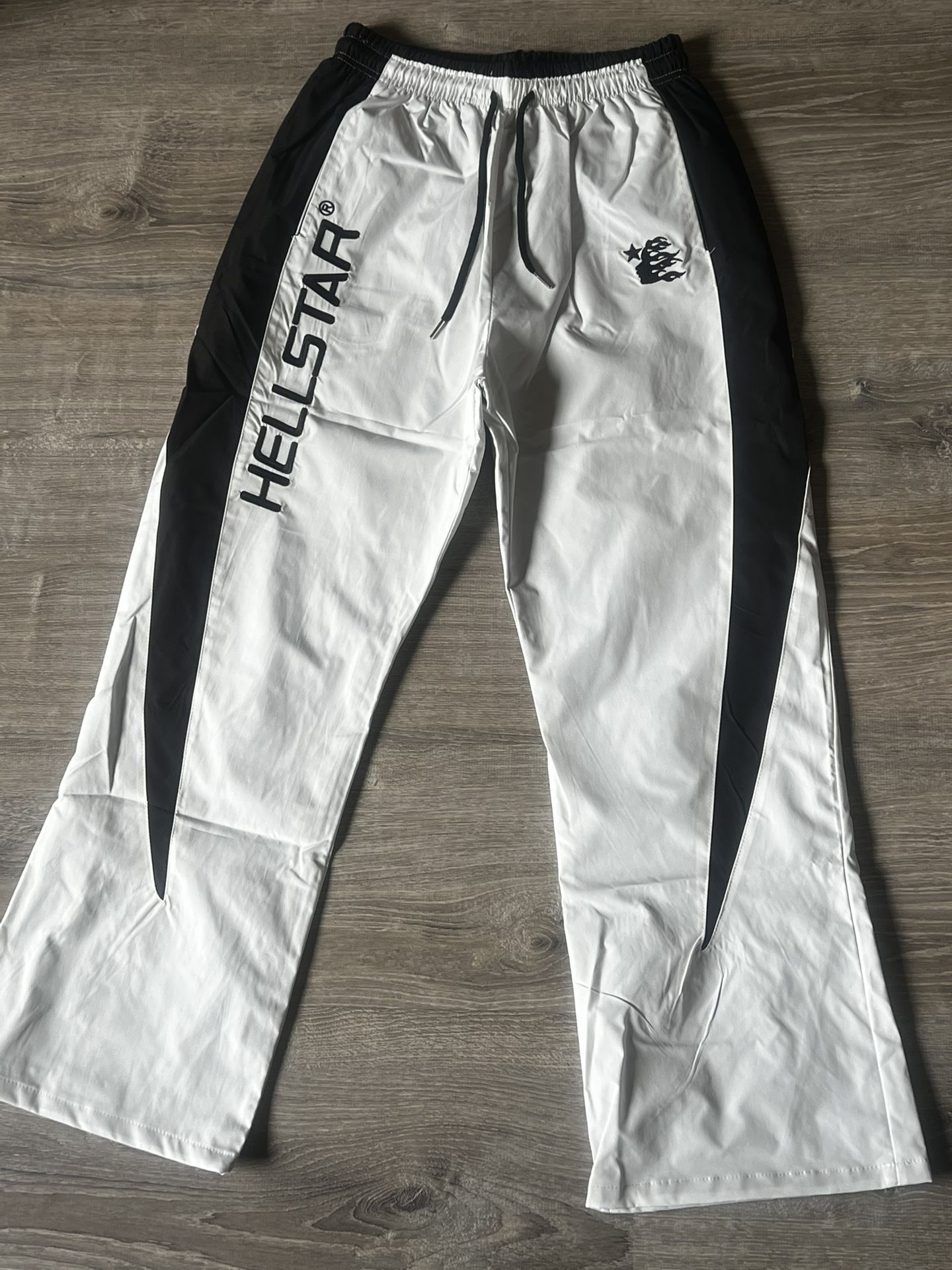 White Nylon Hellstar Pants