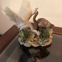 figurine "White Heron Blue Heron"  make me an offer!