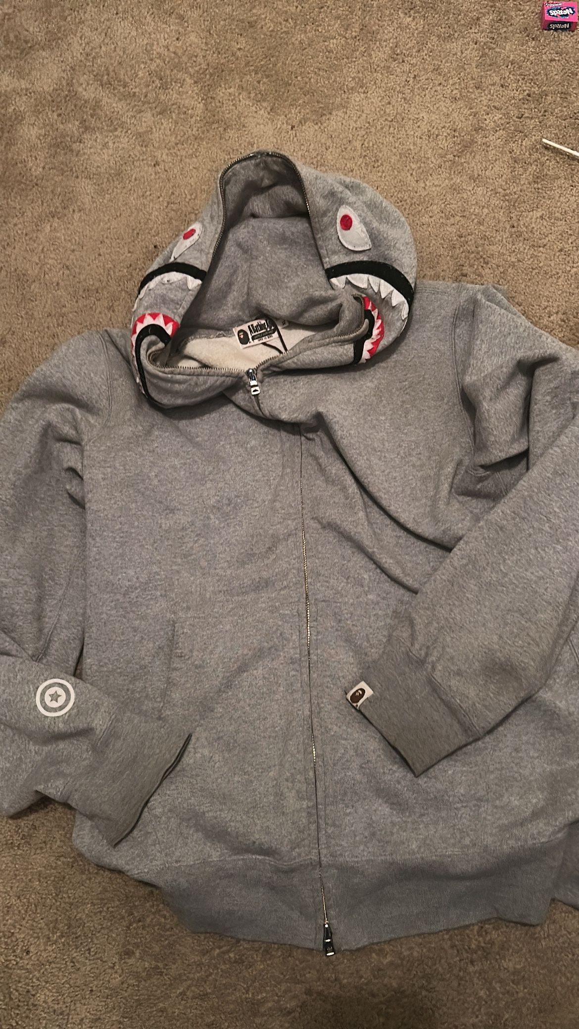 Gray Bape Hoodie