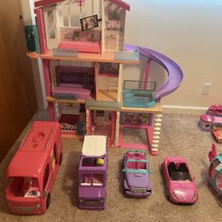 Old Barbie House with Accessories 
