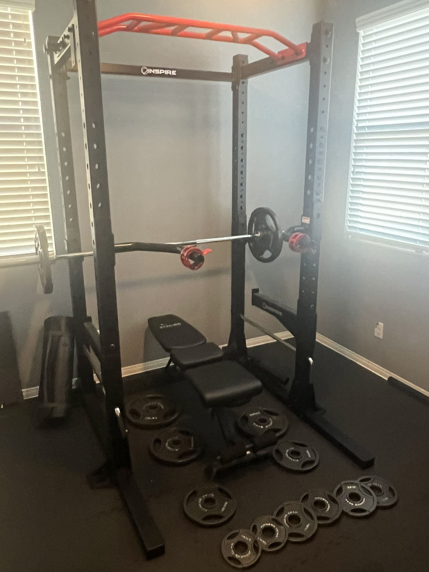Full Weight Set with Power Rack