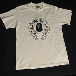 Chrome Heart X Bape Collab T-Shirt Men’s Size Small