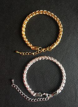 Classic Gold & Silver Plated Chain Bracelet