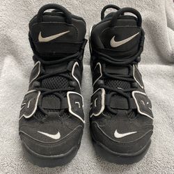 Nike Air More Uptempo Low Black - 415082-002 Size Boys 4Y