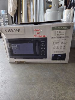 Vissani
1.6 cu. ft. Countertop with Sensor Cook Microwave in black