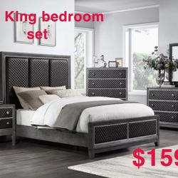 4 Pc King Bedroom Set 