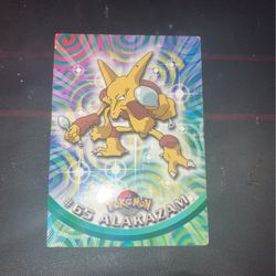 1999 Alakazam Tv Animation Edition Topps Pokemon Card