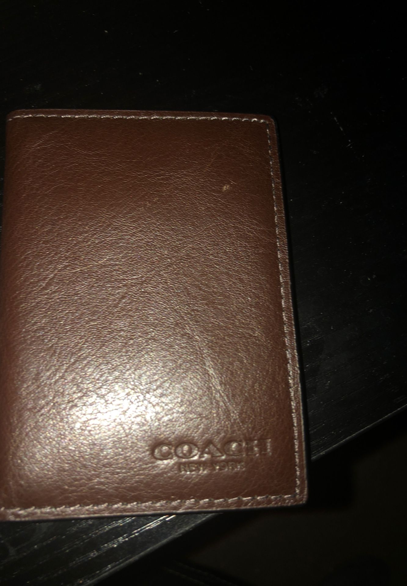 COACH New York wallet leather
