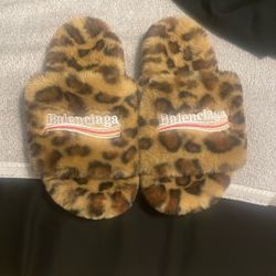 Balenciaga Fur Slides
