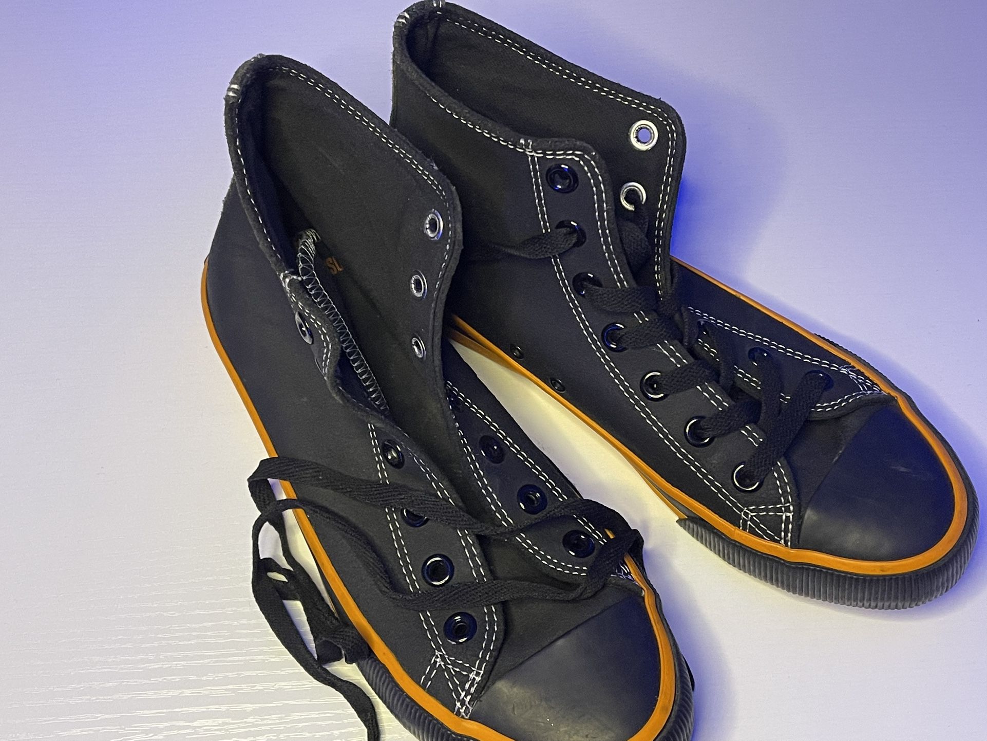 Harley-Davidson Men's Nathan Leather Motorcycle Casual Sneaker Vulcanized (slightly Used)