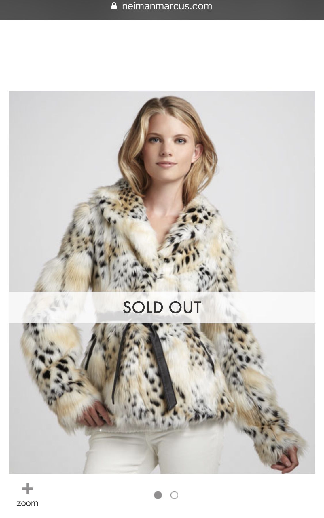 New Rachel Zoe Faux Fur Jacket (Size 2) Bought for $500