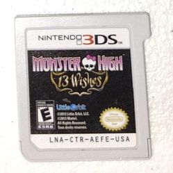 Monster High: 13 Wishes (Nintendo DS) Cartridge Only 