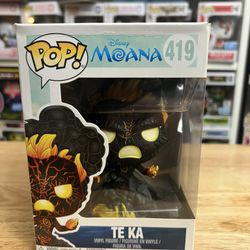 VAULTED Te Ka Funko Pop #419 Moana Disney Movies Volcano Vinyl Figure Figurine