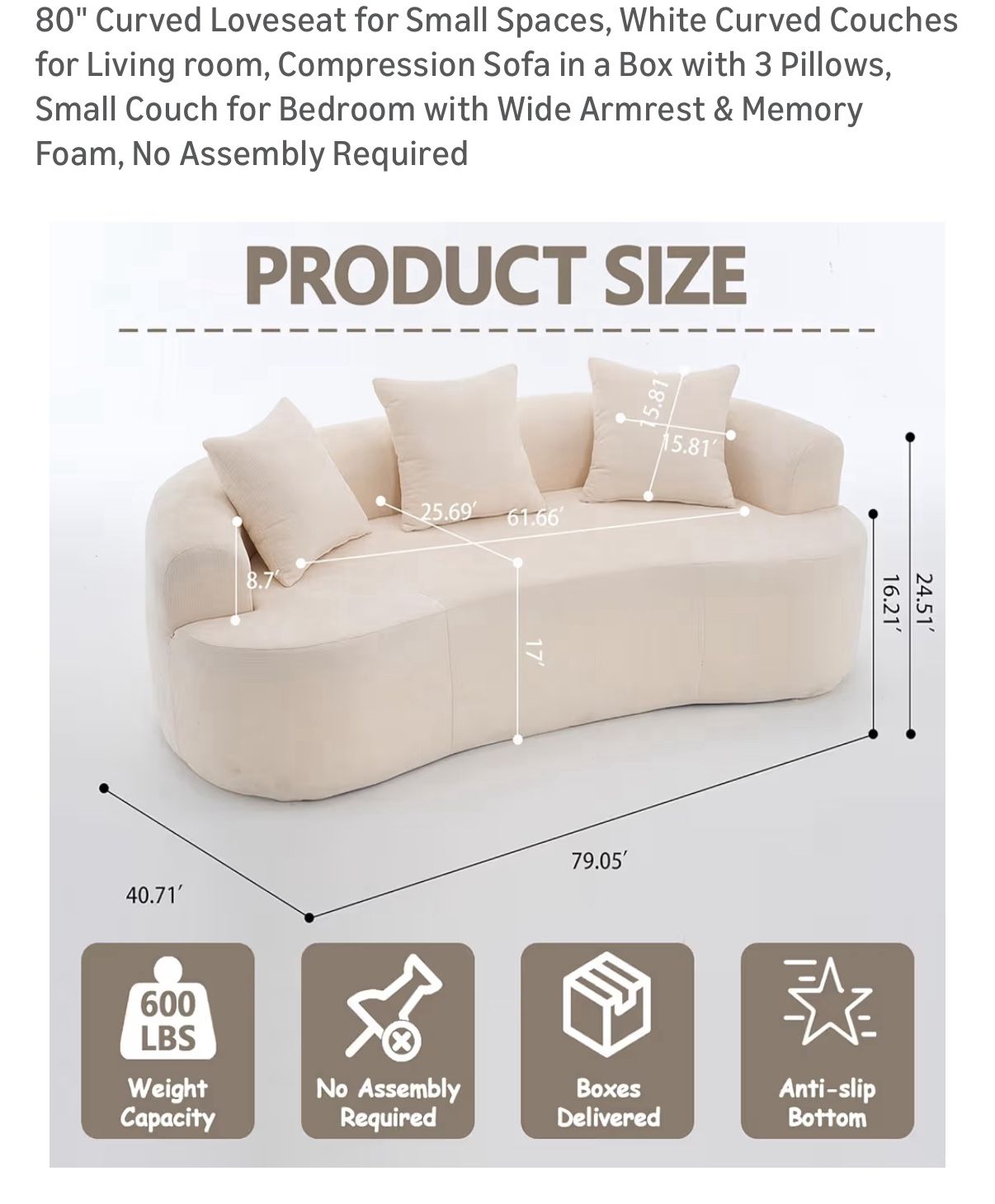 Brand New Couch Never Sat On , Come And Pick Up! ππΌ