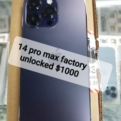 iPhone 14 Pro Max Factory unlocked 