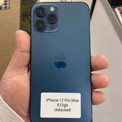 iPhone 12 Pro Max 512GB Unlocked Cash Or $50 Down 