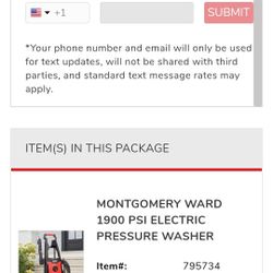 1900 PSI Electric Pressure Washer 