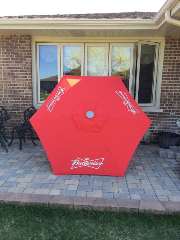 Budweiser Patio Umbrella Beer Sign For In Tinley Park Il Budweiser Patio Umbrella Beer Sign For