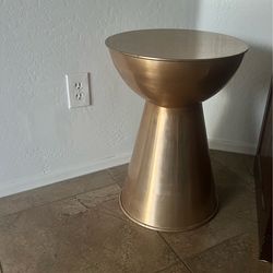 Copper accent table