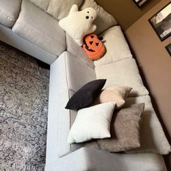 Sectional Couch With 65” Left Facing Chaise - CASH ONLY. 