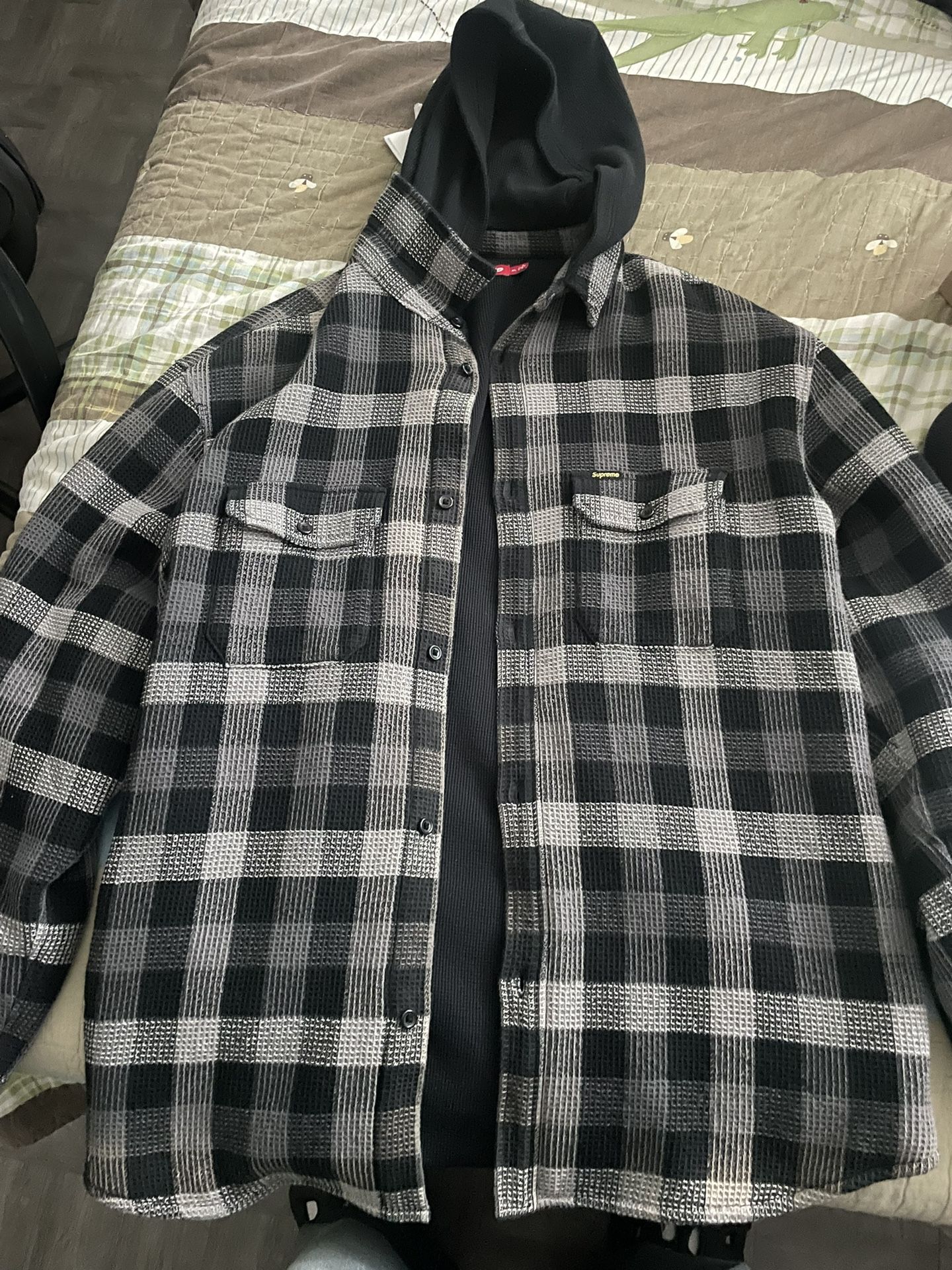 Supreme Flannel Hoodie 