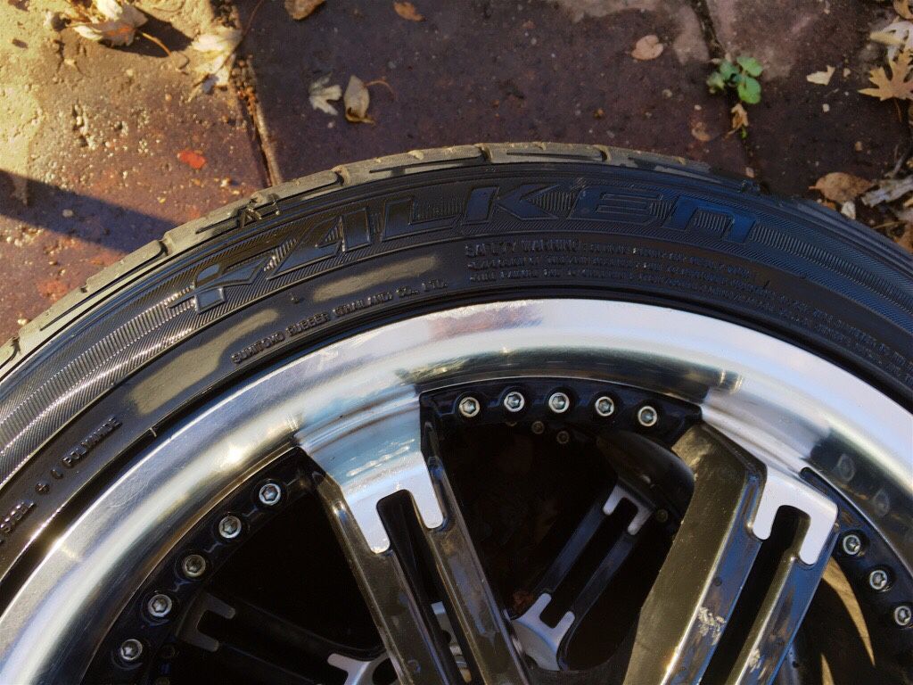 Falken tires mounted on Drifz Jade custom rims.