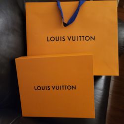 louis vuitton authentic paper gift shopping bag