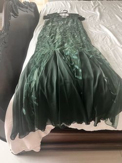 Green Sequin Floor-Length Formal Gown
