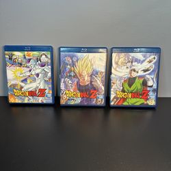 Dragon Ball Z Blu Ray Lot: Season Three, Seven And Eight