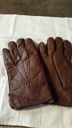 FOWNES WOMEN'S LEATHER FUR LINED GLOVES