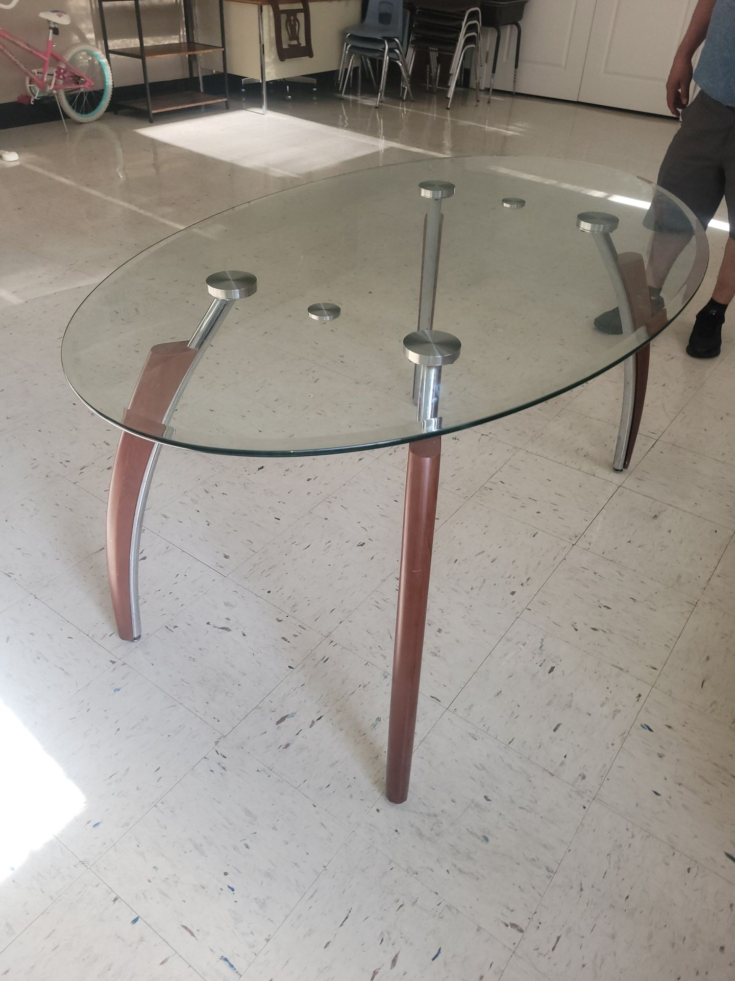 Glass Contemporary Style Table