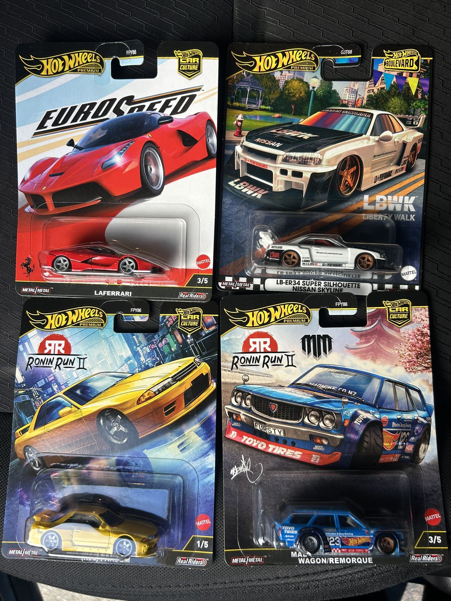 $45 all 4 Hot wheels Premium 