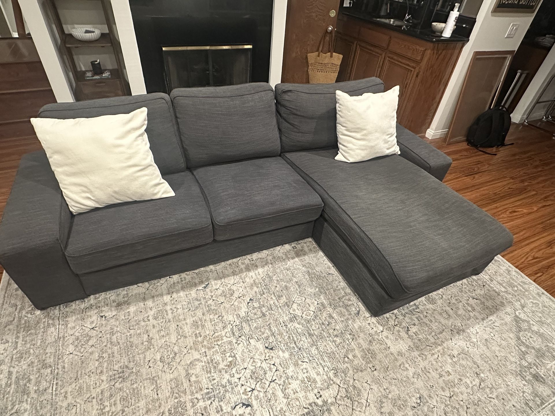 Blue IKEA KIVIK Sectional Couch