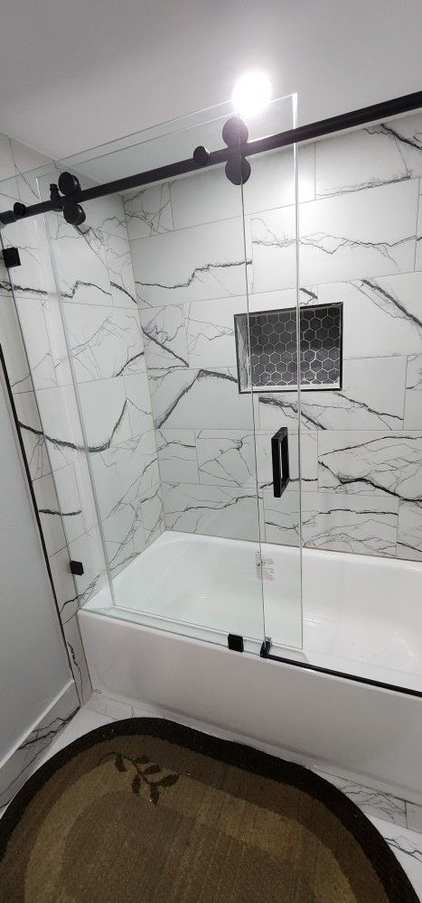 SLIDING SHOWER DOORS TUB