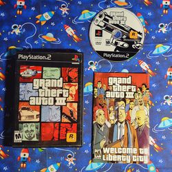 Grand Theft Auto III Sony PlayStation 2 PS2 W/ Manual Included