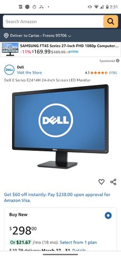 Desktop Computer Monitor Dell E2414HT