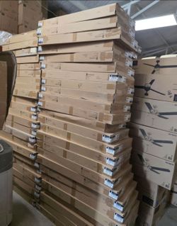Brand champion Pre-Cut 32 in. W x 60 in. L White Cordless Room Darkening Faux Wood Blinds with 2 in. Slats
$25 Each blind