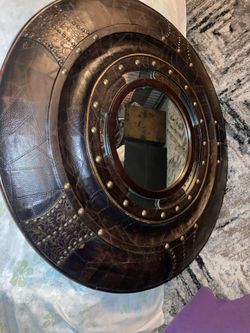 Large Brown Wall Mirror