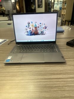 Lenovo - Flex 5i Chromebook Plus Laptop with Gemini - 14" 2K Touch - Intel i3 - 8GB RAM - Intel UHD Graphics - 128GB SSD - Storm Grey